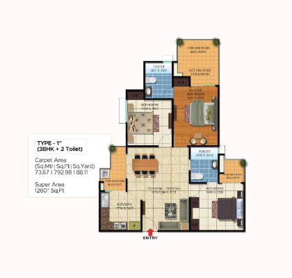 SVP Gulmohur Garden  Floor Plan